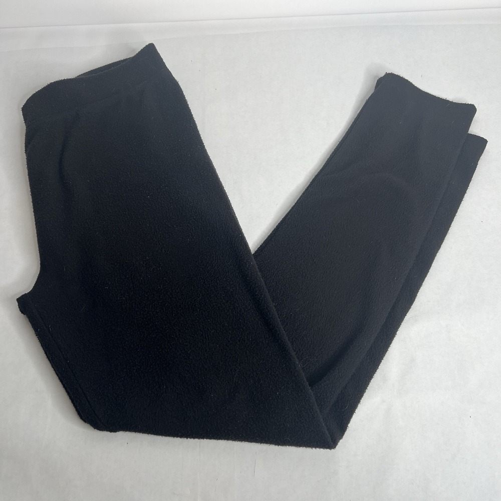 Cuddl Duds Women's Pants  Stretch Fleecewear Leggings Black Size Medium‎